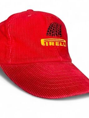 Red Corduroy Baseball Cap - Men's Casual Hat